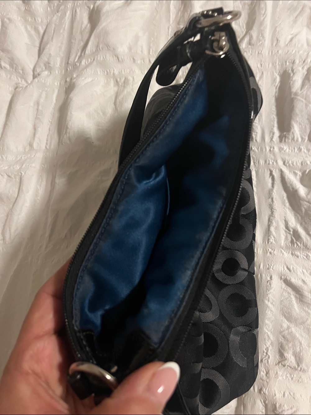 Coach Vintage Signature Soho Hobo Bag Black & Gray - Picture 3 of 7